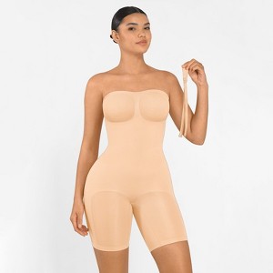 Feelingirl Women's Seamless Strapless Sculpting Bodysuit - 1 of 4