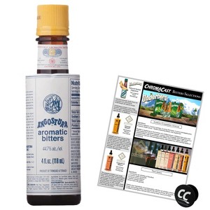 Angostura Aromatic Bitters 4oz Bottle with Phone Grip and Bitters Selections Recipe - 1 of 1