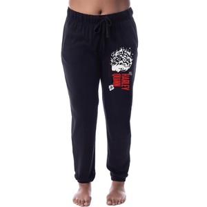 DC Womens' The Suicide Squad Movie Harley Quinn Sleep Jogger Pajama Pants Black - 1 of 3