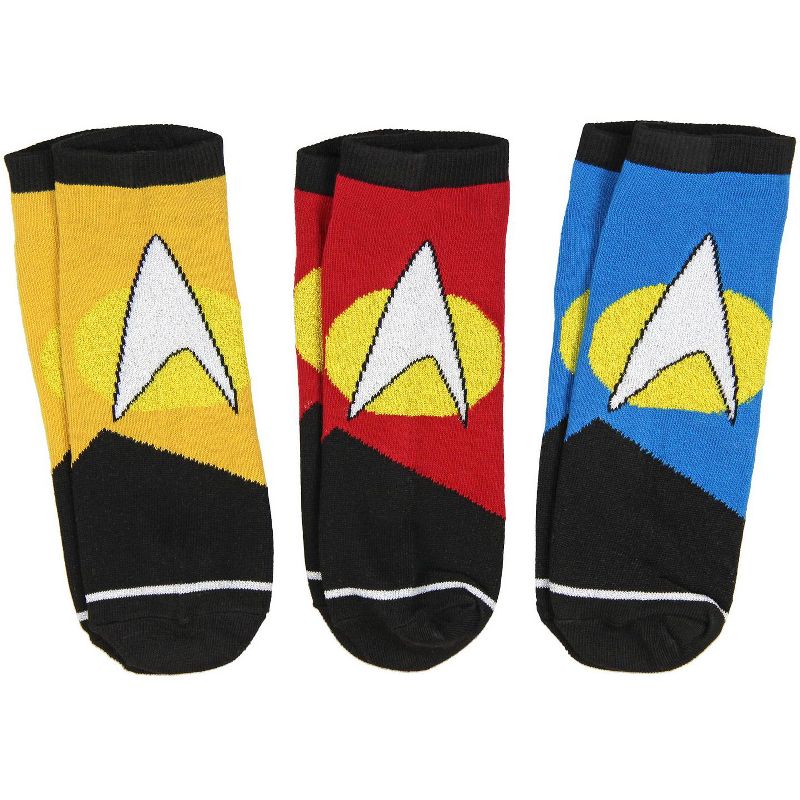 Star Trek Socks The Next Generation Ankle Socks (3 Pack) Multicoloured, 2 of 5
