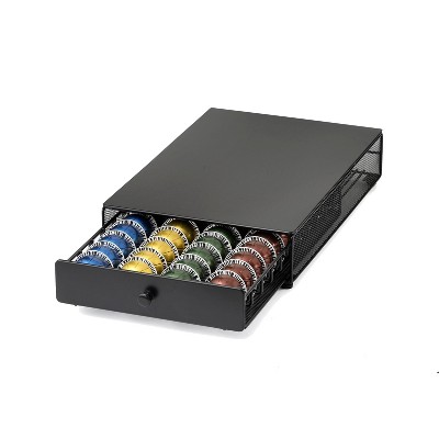 Mind Reader Slim 12-Capsule Coffee Pod Drawer - Black