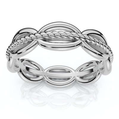 Pompeii3 14k Gold or Platinum Angi Stackable Anniversary Wedding Band