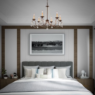 Venetian Golden Bronze Crystal Mini Chandelier