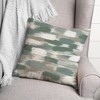 Creative Products Green Brushstroke Pattern 18x18 Indoor / Outdoor Pillow - 3 of 4