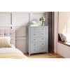 5 Drawer Dresser for Bedroom, Bedroom Dresser with Drawers & Metal Handle, Modern Wooden Chests of Drawers for Entryway, Hallway - 2 of 4