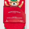 Toddler 2pk Cozy Christmas Tree Bear Socks - Wondershop™ Red 2T-3T - 3 of 3