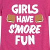 Girls' - Instant Message - Girls Have Smore Fun Fitted Short Sleeve Graphic T-Shirt - 2 of 4