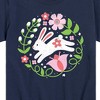 Boys' - Instant Message - Scandinavian Bunny With Flowers Short Sleeve Graphic T-Shirt - 2 of 4