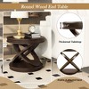 NicBex Mid Century Solid Wood Cocktail  Coffee Table with Elegant X-Shaped Base,Modern Tea table Center Table for Living Room,Bedroom - 3 of 4