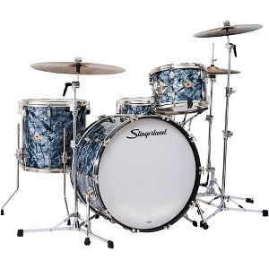 Slingerland Radio King 4-Piece Shell Pack With 24" Bass Drum and Snare Black Diamond Pearl - 1 of 4