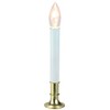 Northlight 9" Pre-Lit White and Gold C7 Christmas Candle Lamp with Sensor - image 2 of 4