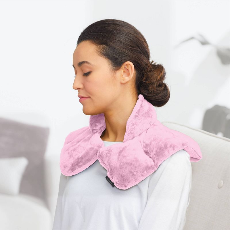 Sharper Image Neck and Shoulder Massage Body Wrap - Pink, 3 of 9