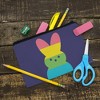Peeps Rainbow Striped Bunny Peep Makeup Cosmetic Bag Organizer Pouch - 2 of 4