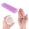 Unique Bargains 7 Grids Single Row Pill Case Clear 1 Pc - 4 of 4