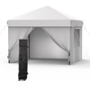 10x10FT Instant Pop Up Canopy Tent - Complete 4-Wall Commercial Shelter for Outdoor Events - 2 of 4