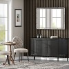 SpassWay 2-PC/4-PCs Acoustic Soundproof Slat Wall Panels 3D Decorative Wall Sculptures Modern Wall Decor Natural Wood/Black/Walnut - 3 of 4
