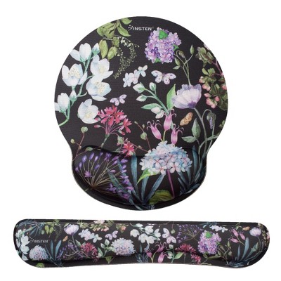 Insten Floral Mouse Pad With Wrist Support And Keyboard Wrist Rest ...