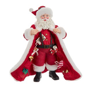 Kurt Adler 10.5-Inch Fabriché Santa with Gifts in Pocket. - 1 of 4