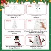 4ft Snowman-Shaped Pre-lit Artificial Christmas Tree with 100 Lights for Indoor/Outdoor - 3 of 4