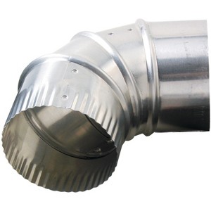 No Brand 90° Aluminum Duct Elbow in Silver - 1 of 1