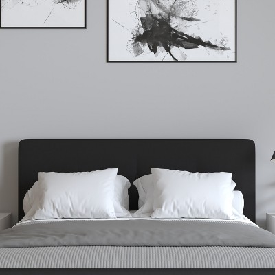 Elegant Black Queen Tufted Upholstered Platform Bed with Slats