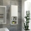 SEVOBAL Bathroom Storage Cabinets Multi-Functional Storage Cabinet, Dual Interior Shelves and Dual Open Shelves for Bathroom, White, 36.2"*15.7"*5.1" - 4 of 4