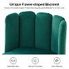 Set of 2 Barbara Contemparary Velvet Vanity Stool For Makeup Room, Moden Accent Side Chairs For Living Room With Shell Back And Golden Metal Legs| ARTFUL LIVING DESIGN - 4 of 4