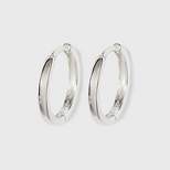 Band Hoop Earrings - A New Day™ Silver