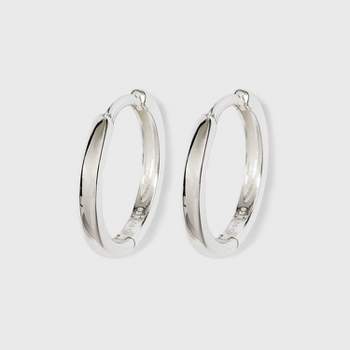 Band Hoop Earrings - A New Day™ Silver