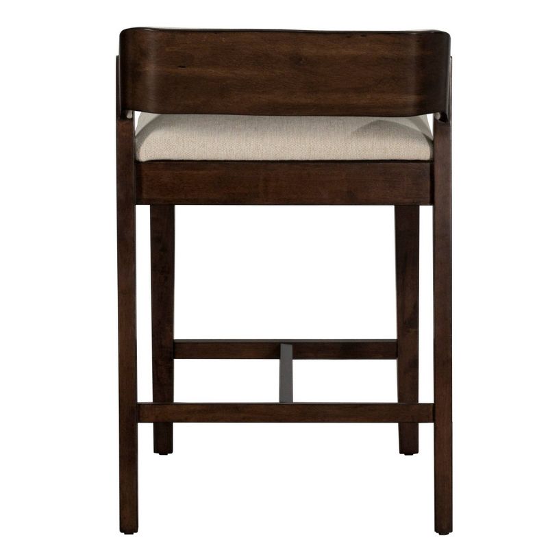 Dresden Non Swivel Counter Height Barstool Walnut - Hillsdale Furniture, 5 of 14