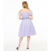 Unique Vintage Women's Off The Shoulder Swing Dress - 2 of 3