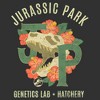 Men's Jurassic Park Genetics Lab Floral Logo T-Shirt - 3 of 4