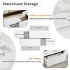 Coffee Table with Hidden Storage - Wide Tabletop, 2 Hidden Storage Space and 2 Large Drawers, Modern Design - 4 of 4