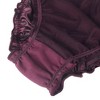 Agnes Orinda Women's Frill Trim Underwear Briefs Hipster Panty Satin Panties 3 Pack - 3 of 4