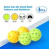 GSE Pickleball Paddles Set with 4 Pickleball Rackets & 6 Indoor/Outdoor Pickle-Balls & Mesh Carrying Bag - 4 of 4