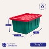 HOMZ Durabilt 27 Gallon Heavy Duty Storage Tote with Lid - 4 of 4