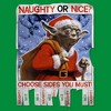 Men's Star Wars Christmas Yoda Naughty or Nice T-Shirt - 2 of 3