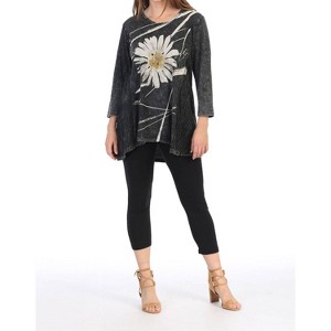 Women's Chit Chat Wave Knit Top - Jess & Jane - 1 of 2