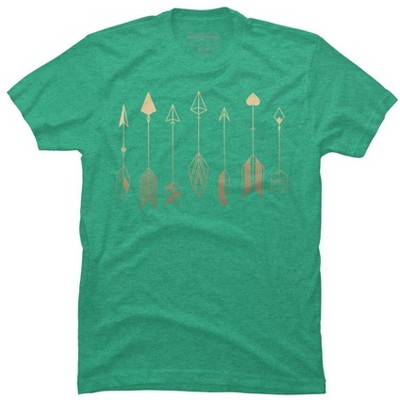 Men's Design By Humans Be Brave Little Arrow (gold) By staceyroman T-Shirt