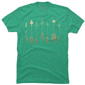 Men's Design By Humans Be Brave Little Arrow (gold) By staceyroman T-Shirt - 1 of 2