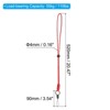 Unique Bargains Necklace Keychain Cord Metal Clasp Hook Ring Strap for Keys Whistle ID Card Badge Holder 3 Pcs - 2 of 4