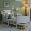 SeaCamel All-in-One Kids' Bed: Twin Metal Platform with Built-In Light, Pull-Out Storage & Upholstered Panels, Black - 2 of 4
