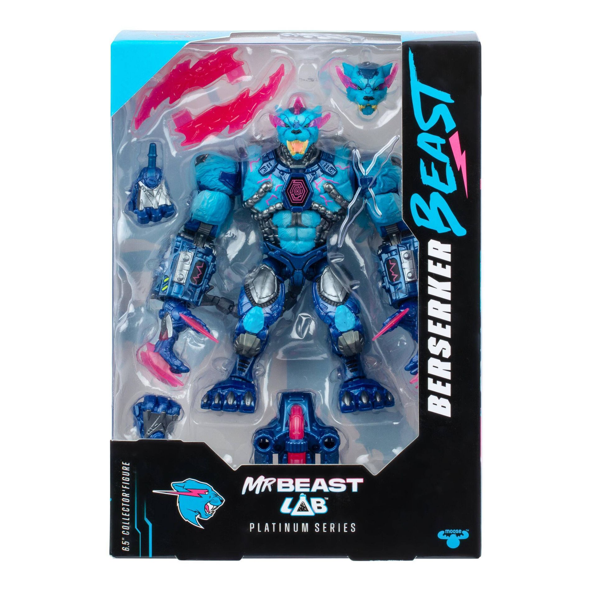 MrBeast Lab Platinum Series Collector Figure Berserker Beast Action Figures