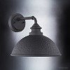 Urban Ambiance Luxury Hammered Outdoor Wall Light,  10-3/8" x 12",  Midnight Black Finish, UHP1177 - 3 of 4