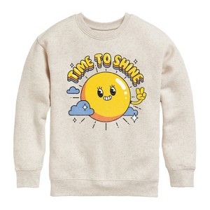 Boys' - Instant Message - Kids Crew Fleece Graphic Long Sleeve Fleece Sweatshirt - 1 of 4