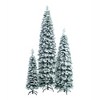 ACEPANO 3-Piece Pre-Decorated Pencil-Shaped Christmas Tree Set with 1370 PE Branch Tips for Holiday Decorations-Green - 4 of 4