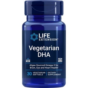 Vegetarian Sourced DHA by Life Extension  -  30 Softgel - 1 of 2