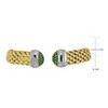 EVERLY JEWELRY | Two Tone Silver 0.86 CT TGW  Cubic Zirconia popcorn stretch Bangle - 2 of 4