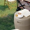 VisioGear Ice Buckets, Portable Ice Bucket Cooler with Table Top and Lid, Outdoor Drink Cooler Bar for Party, Pool, Brown, 16.17"*16.7"*17.3" - 4 of 4