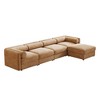 Modular Sectional Sofa with Storage, Cylindrical Backrest and Armrests Deep Comfortable Seating,Durable and Supportive for Living Room - 3 of 4